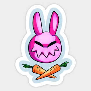 Crazy Rabbit Skull parody Sticker